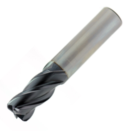 OSG 1/4” DIA 2” OAL 4FLT BALL NOSE TIALN COATED END MILL 